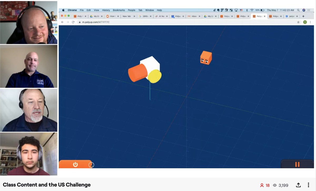 joincalie's tweet image. Join @jcorippo and @PolyupInc on @Twitch now discussing the #USChallenge in the classroom! twitch.tv/insideparticip… #WeAreCUE #CAedchat #NVedchat
