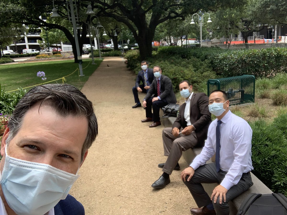 Great day in Houston.  Ready for lunch:)