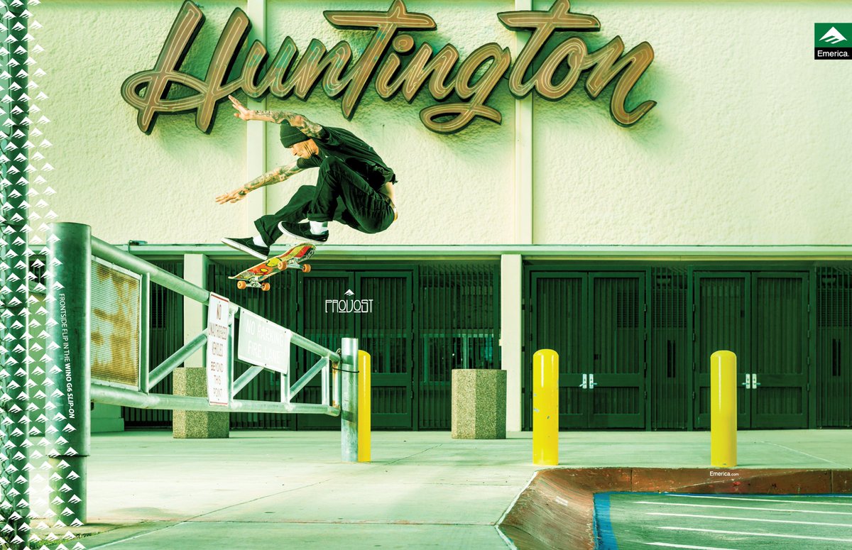 Collin Provost bumping over with a frontside flip in the latest issue of <a href="/thrashermag/">Thrasher Magazine</a> 📖🔥 
#ThisIsEmerica