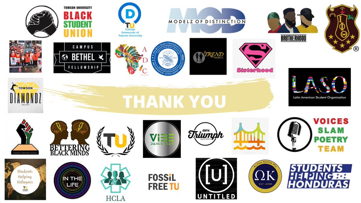 TransformTowson's tweet photo. Thank you to all of the amazing student organizations that have pledged their support of the TransformTowson team! Remember that voting closes in less than two hours! Link in our bio! #TransformTowson #KeepinIt100 https://t.co/0UlWQmnsW9