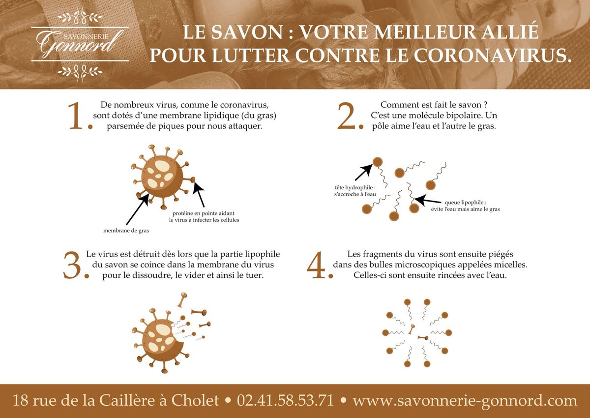 Réouverture des portes de la savonnerie Gonnord le mardi 12 Mai ! 📅

Tout est prêt pour vous accueillir dans les meilleures conditions sanitaires possibles ! 🧼

En attendant prenez soin de vous ! 🌸

#Savon #Zerodechets #naturel #coronavirus #COVID__19