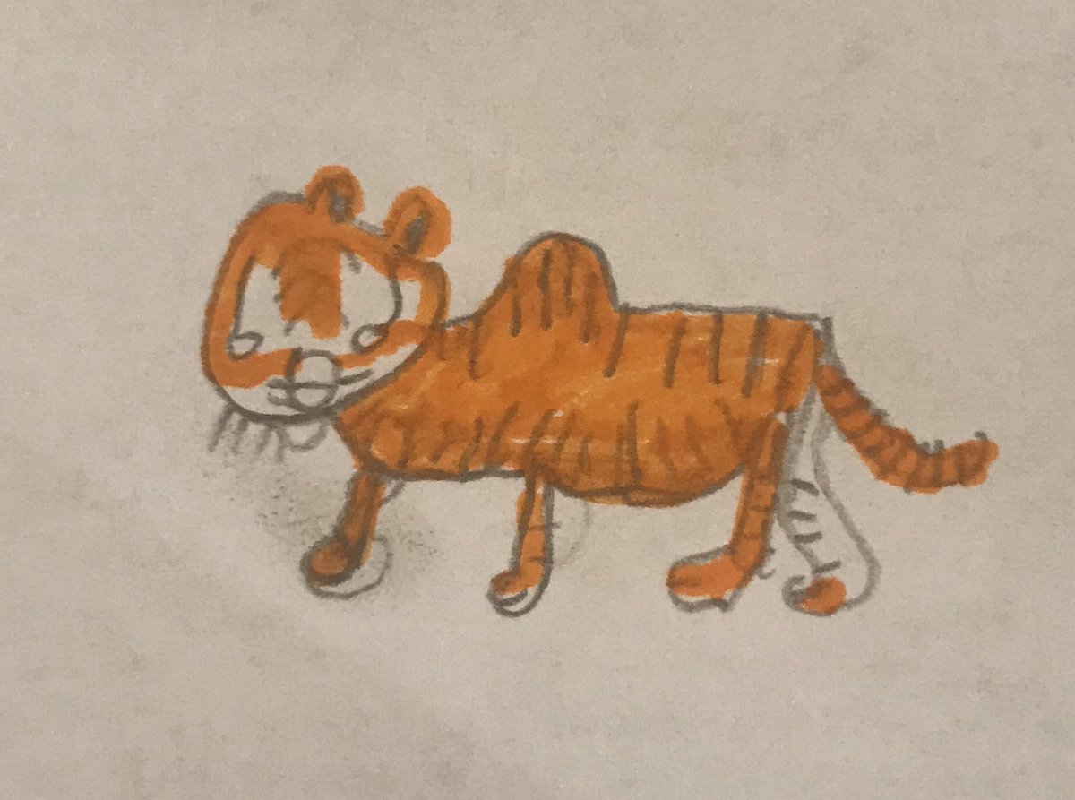 CapewellEllen's tweet photo. @OakNational #LearnWithOak my son Ethan asked me to share his tiger with you, he is really enjoying the year 1 classes with Ms Harris, thank you https://t.co/qUKHmHWNBj