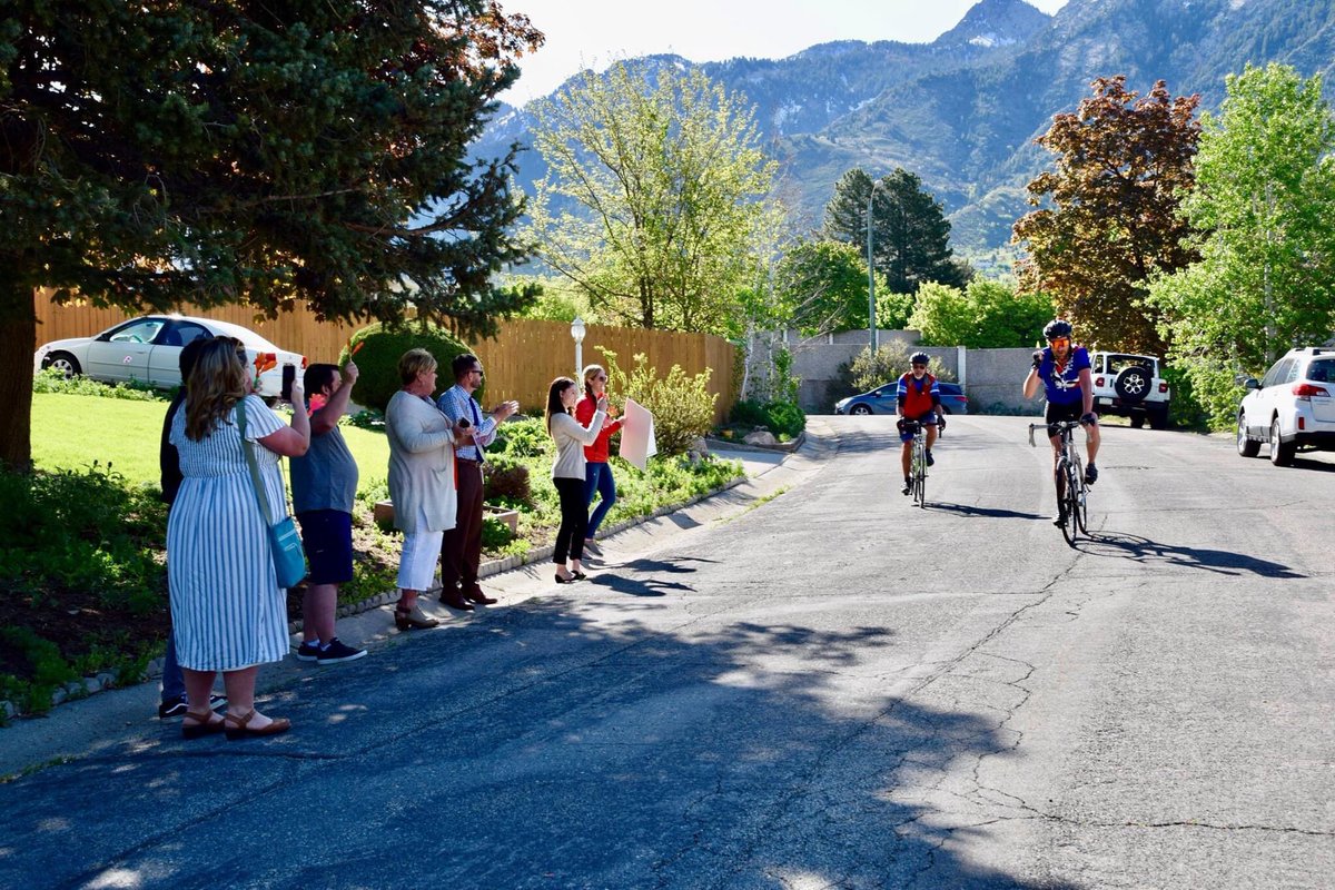 GraniteSchools's tweet photo. Congratulations to @TaylorsvilleHS teacher Ryan Wells, for being named the Granite Teacher of the Year! Mr. Wells was on a bike ride when Granite PD pulled him over. Superintendent Bates announced that Mr. Wells was the Granite Teacher of the Year! https://t.co/70FFAbTOQg