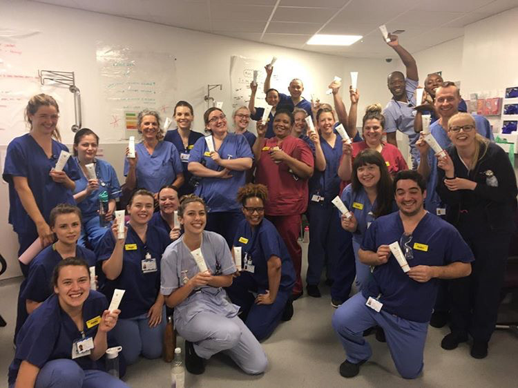 OfficialForever's tweet photo. Our #NHS packages have made their way to front-line staff across the country! 
We’re #ForeverGrateful to all of these superheroes working so hard to ensure everybody in the country is well looked after. Thank you for all that you do 💛 https://t.co/rBf11iFIGS