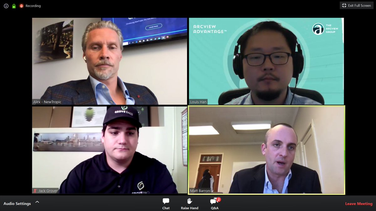 arcviewgroup's tweet photo. Big thank you to everyone who participated in and attended Arcview Access: The Impact on Supply Chain Management (Sponsored by @NewTropic_Co) yesterday! Great insights shared by everyone!
#arcview #arcviewaccess #investing #VentureCapital #angelinvestor https://t.co/zUc1or03AV