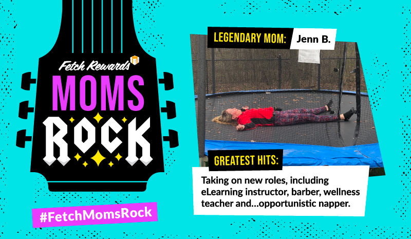 Sometimes, all mom really needs is a trampoline nap.

Do you know a mom that rocks? Share their story using #FetchMomsRock