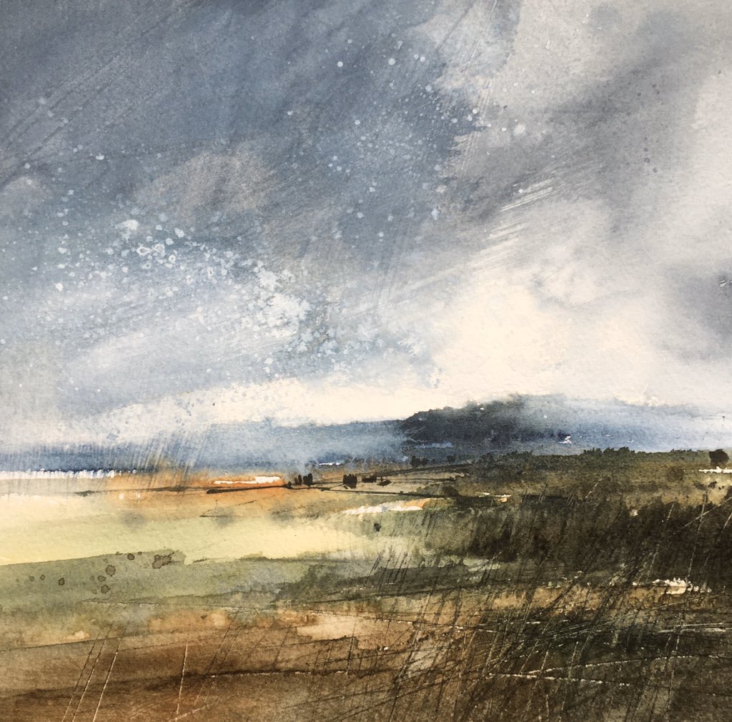 ‘Under the weather, White Hill..’ Watercolour 24x24cm unframed £200 inc P&amp;P (UK). For sale as part of the brilliant #artistsupportpledge by #MatthewBurrows helping support artist’s at a difficult time..
Please DM for details, thank you..
#landscapepainting #Watercolour #art