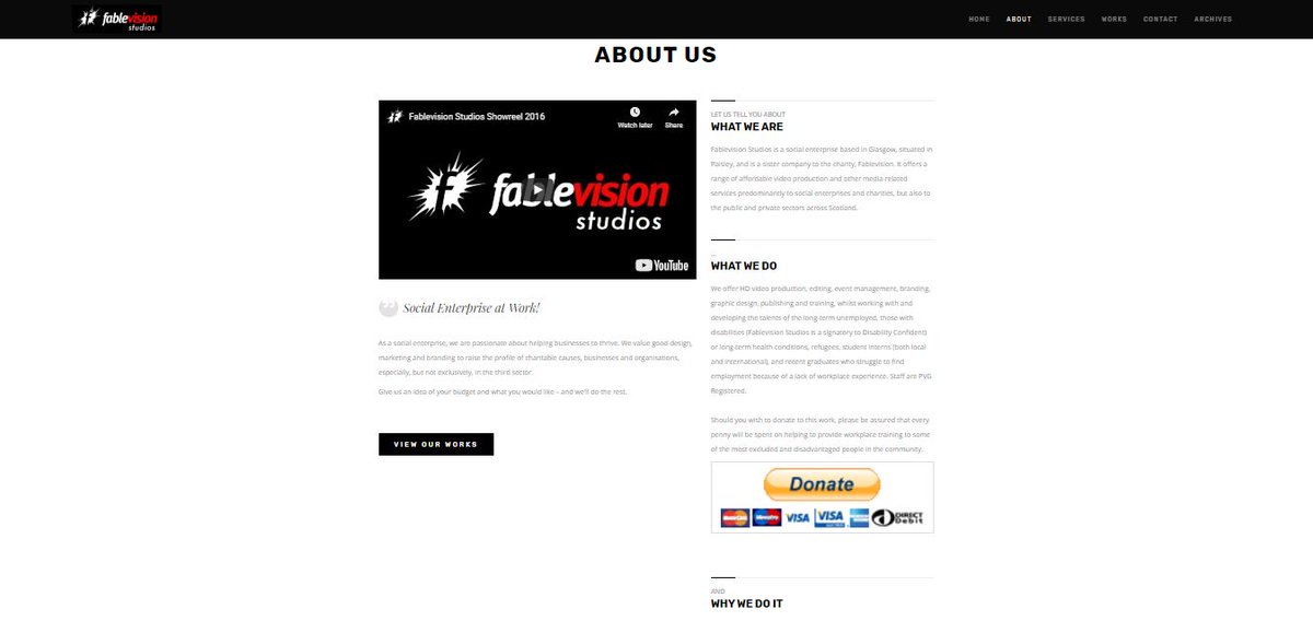 Studio_FV's tweet photo. The impact of #Convid19 calls for desperate measures in the #socent sector. Check out #FablevisionStudios' new #donate button. You'll love it! Support #Inwork #Training for those with #employabilityissues https://t.co/9MdTrLu8jz https://t.co/x9fLNguRlJ