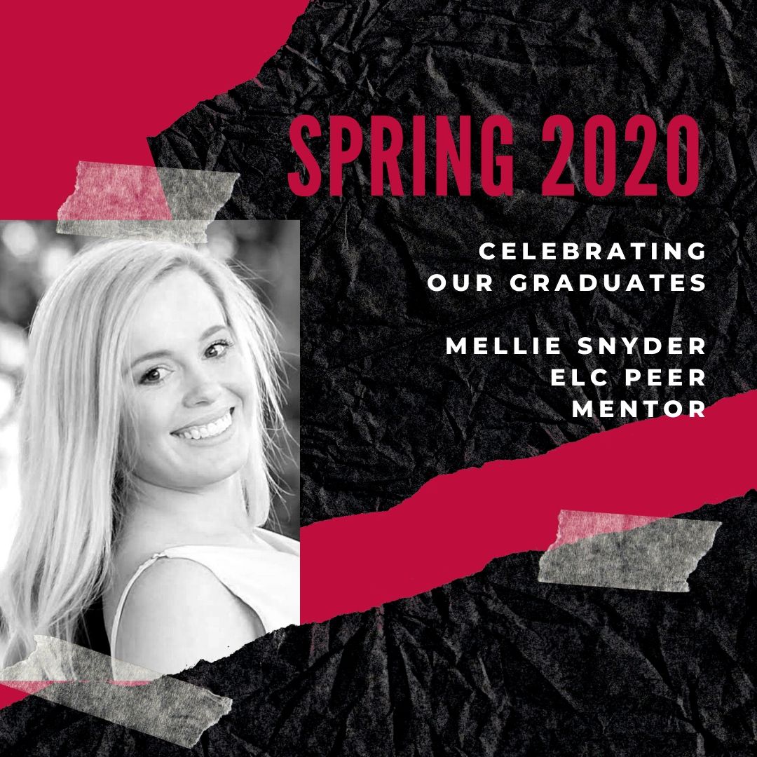 usa_elc's tweet photo. This week we are celebrating the students who were part of the ELC family during their time at South.  Today we will highlight one of our peer mentor interns, Mellie Snyder. 

We are so proud of you! You will be a fantastic Speech/Language Pathologist! #adayatusaelc #wearesouth https://t.co/xYIhaPSrnh