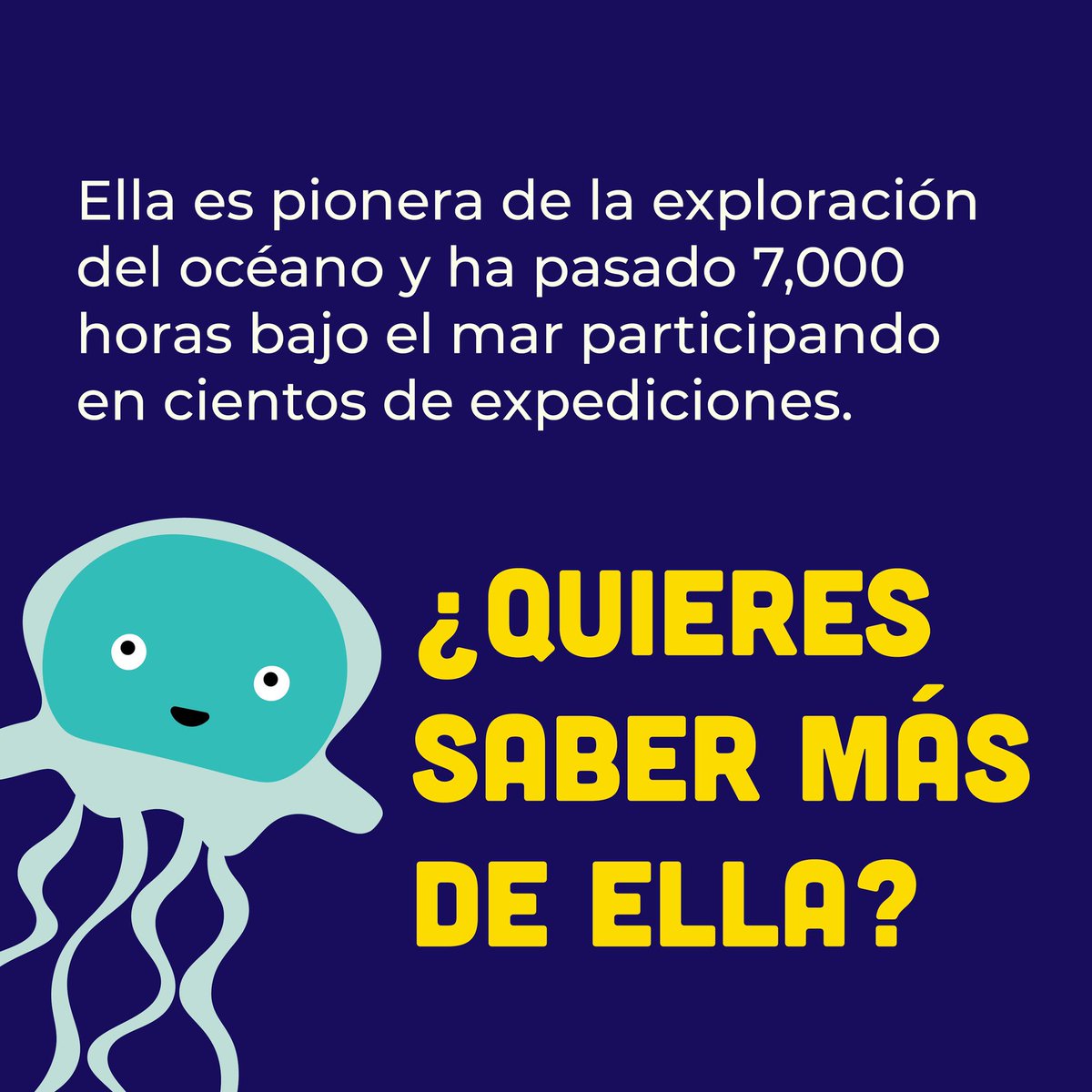 NinasConPoder's tweet photo. ¡Ven y conoce a nuestra amiga Sylvia Earle! #ldg #udem #ciencia #sylviaearle https://t.co/dQ9ET56ArZ