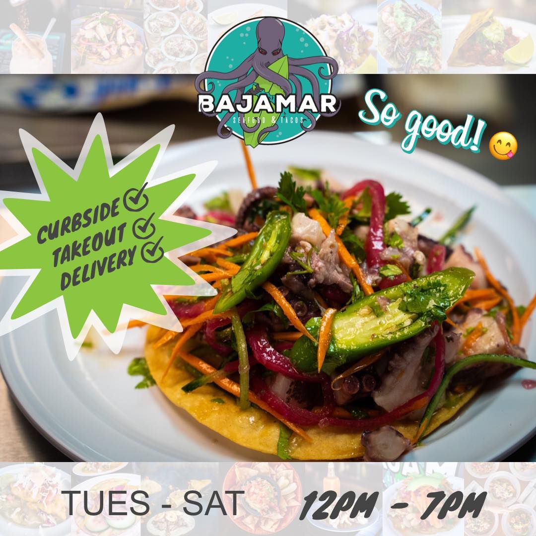 #DTLV Taco lovers rejoice! #ICYMI, Bajamar Seafood &amp; Tacos is open for curbside pick up and delivery every Tuesday - Saturday, from 12 - 7 p.m. Place your order now, online at bajamarbajastyle.com #StayHomeForNevada
