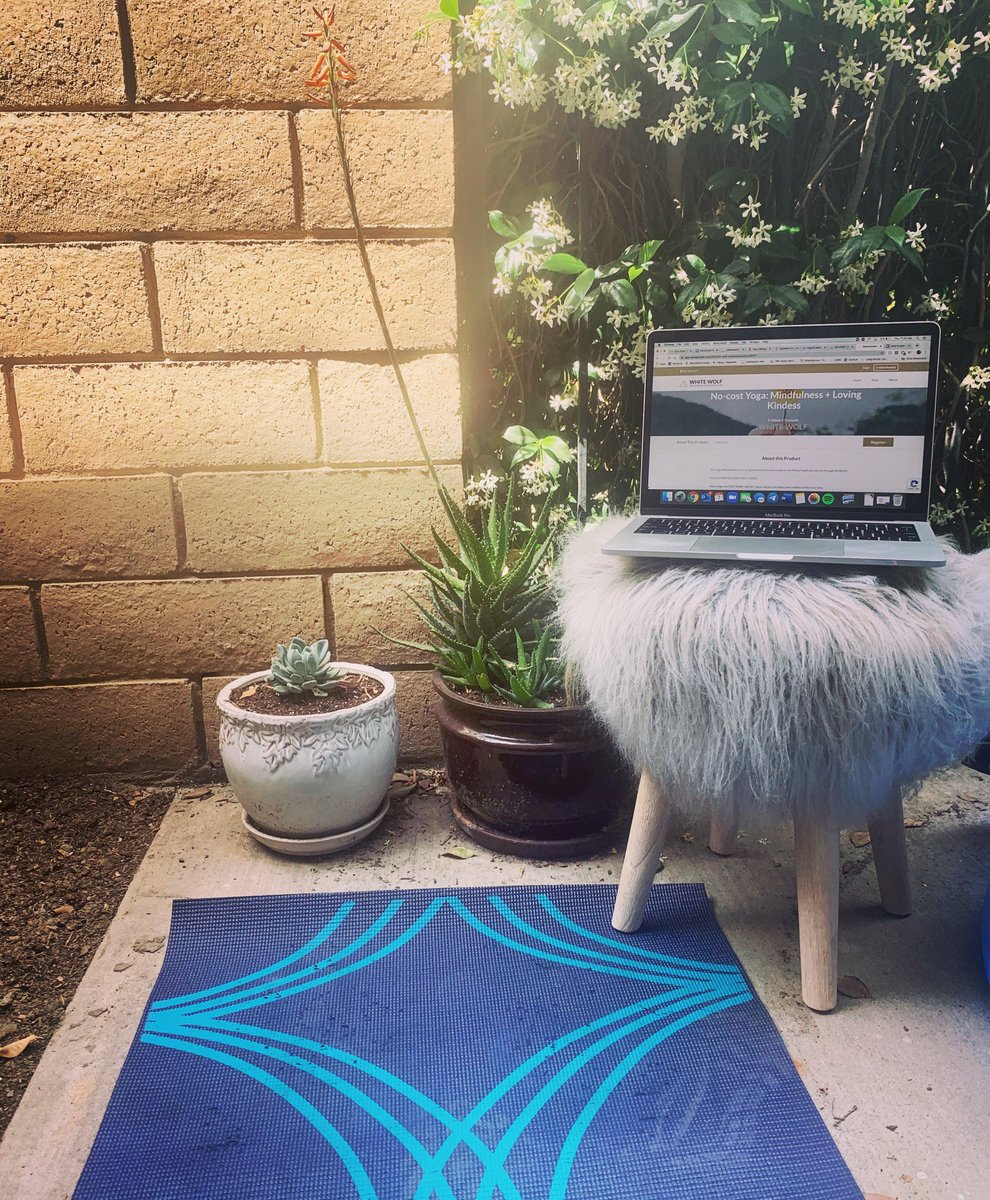 It's #yoga day in our #DeStressWeek!! We have tons of great yoga videos for you to choose from at bakersfieldcollege.libguides.com/DeStressFest/Y… but we want to highlight the free online yoga classes from local studio #WhiteWolfWellness! What does your yoga set-up look like?