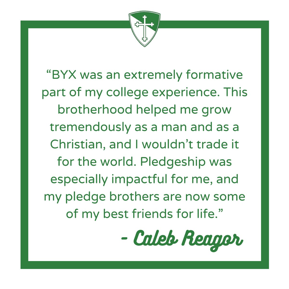 Our first senior spotlight is Caleb Reagor! Caleb’s next journey will be at the Texas College of Osteopathic Medicine! Way to go brother!! Read his testimony below