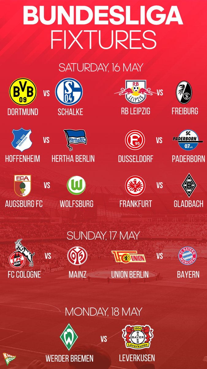 KhelNowWF's tweet photo. The @Bundesliga_EN fixtures are out!😭😍🤑 #Bundesliga #Coronavirus #COVID19 https://t.co/t3xJIICrMR