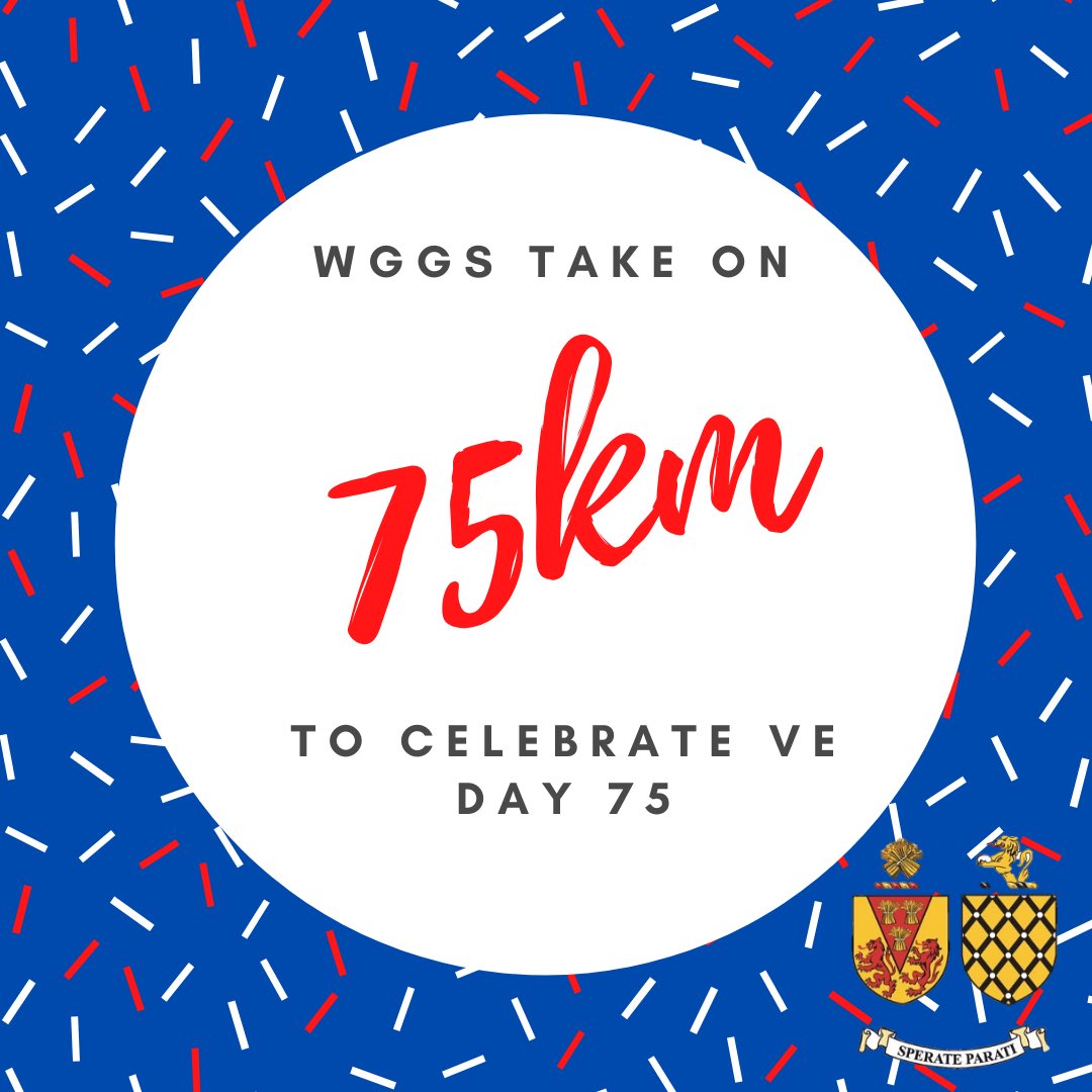 PEWGGS's tweet photo. Join us with a run or walk tomorrow as we complete 75km to celebrate #VEDay75. Track your distance and send to Miss Pooley or tag us @PEWGGS https://t.co/lbxSJ1131H