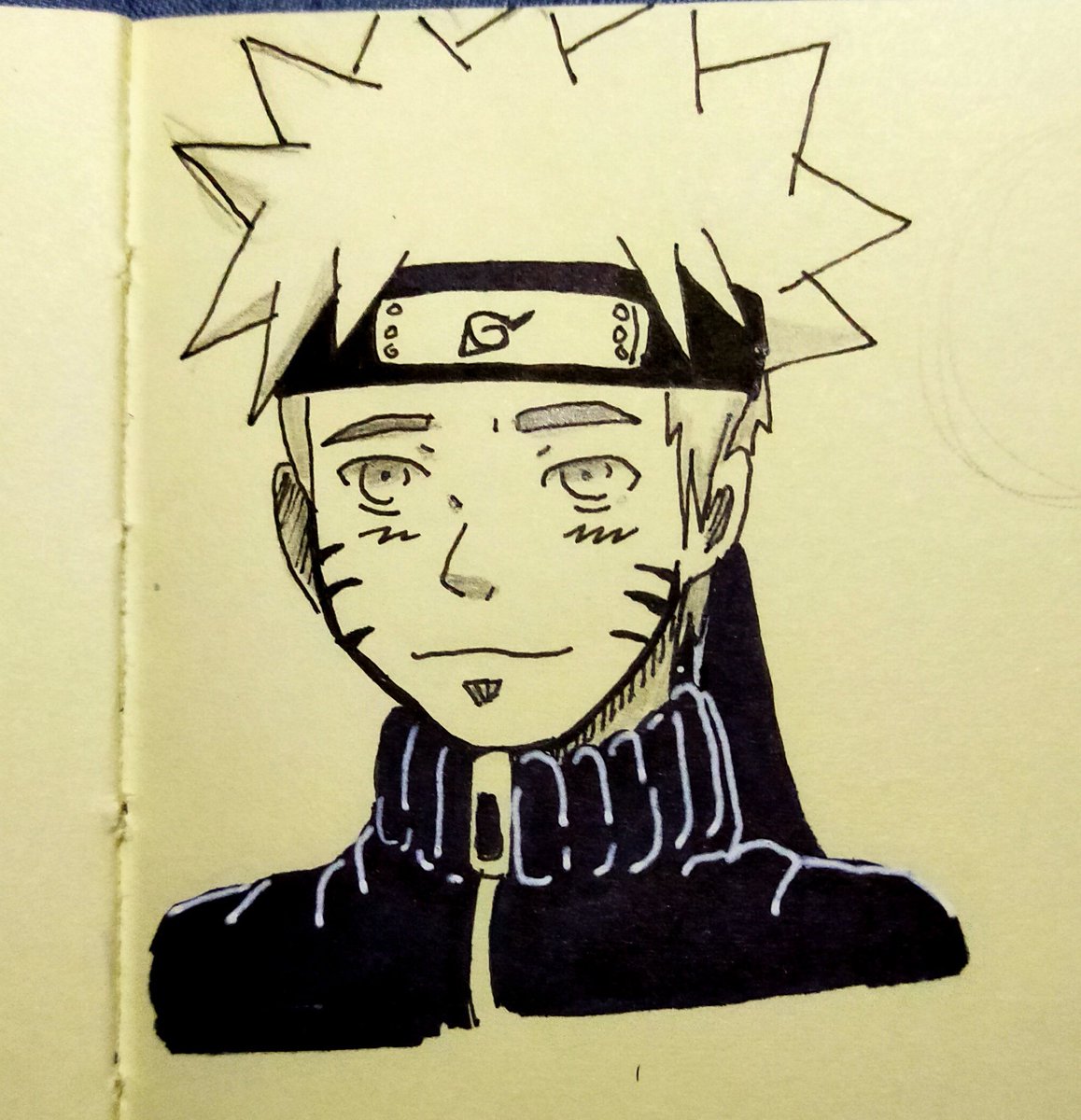 Day 1 of drawing my favourite anime character and ofcourse Naruto 