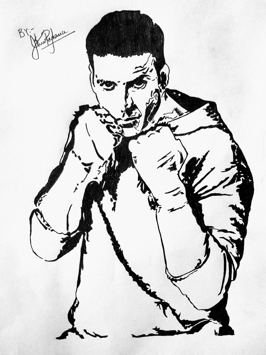 Inkable1208's tweet photo. @akshaykumar @mrsfunnybones  
A gift from a fan in the hope that it reaches to you.
Oss Shihan!You have always been an inspiration for me. Me being a Martial Art Player always look upto your workout style &amp; try to follow them. It is little crazy but one of my dream is to meet you https://t.co/7vpuneW1AV