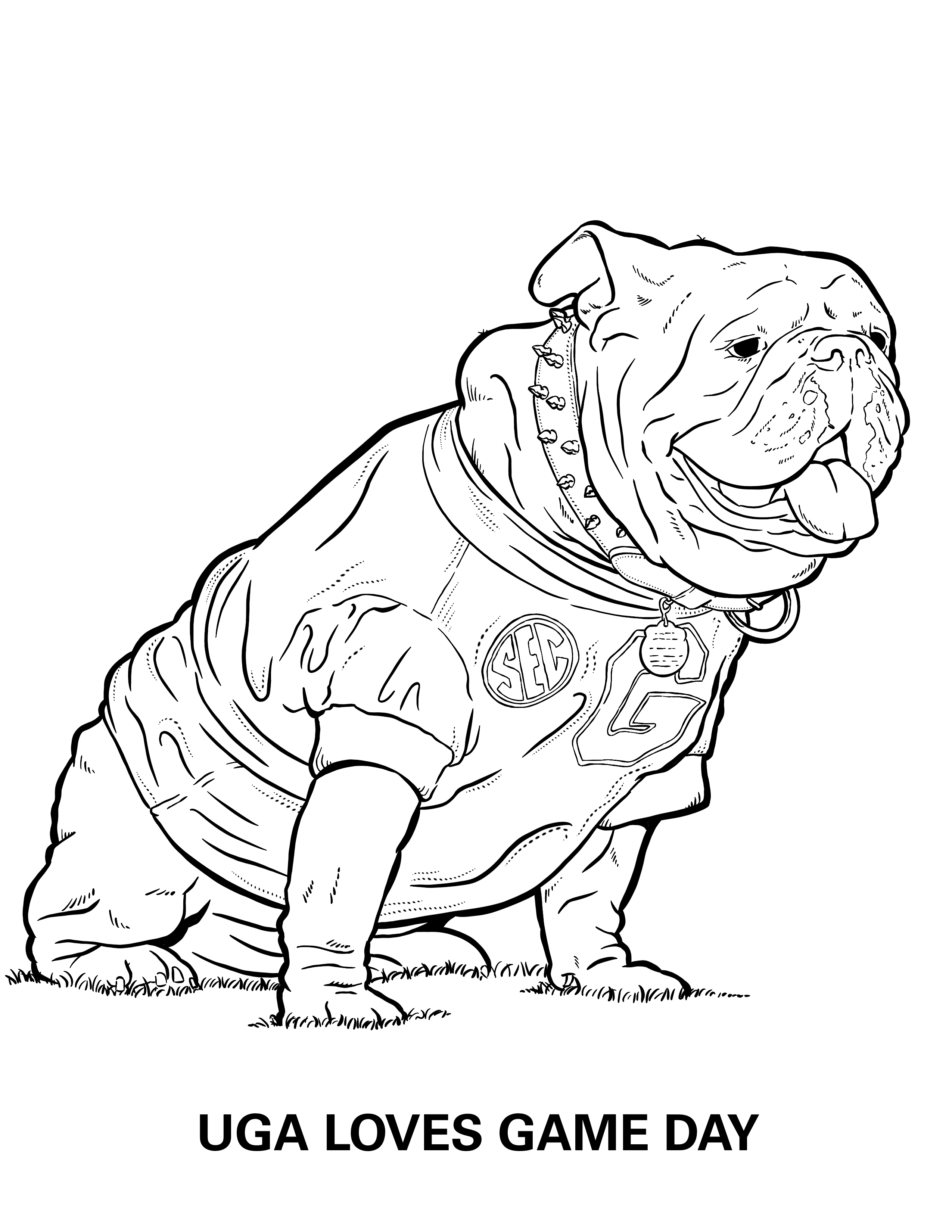 English Bulldog Coloring Pages