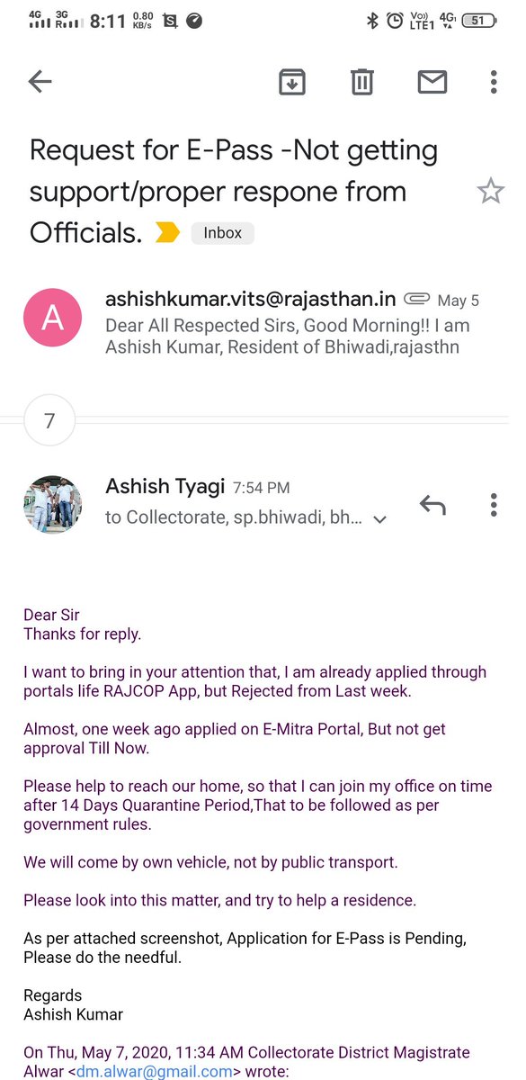 erashishtyagi's tweet photo. @UPGovt @ChiefSecyUP @CMOfficeUP 
@BagpatDm @PIB_India @DIPRRajasthan @PoliceRajasthan @ashokgehlot51 @HMOIndia 
Anyone of the official can support me to reach my home.
I am now frustrated by requesting from govt. of Raj.
Please please please...Help us to reach at our home. https://t.co/qv4FrzHoxv