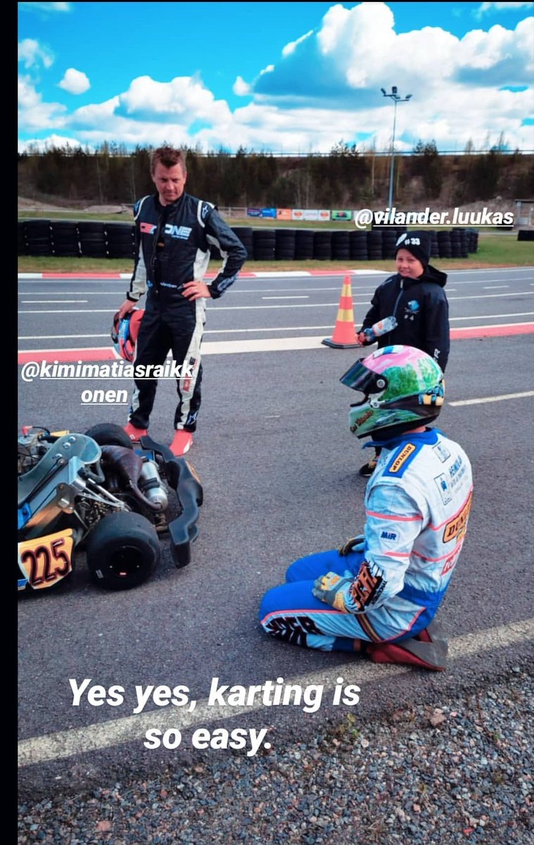 FansOfKR's tweet photo. Old karting mates 😁
📸: @toni_vilander
#Kimi7 #ToniVilander #F1 https://t.co/050IrM7LaI