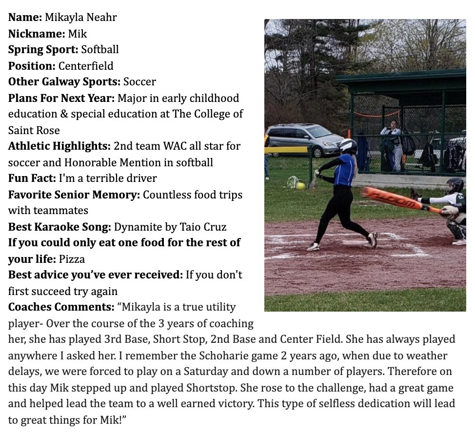 GalwayAthletics's tweet photo. Mikayla Neahr. @GalwayCSD https://t.co/iRQrKq48tg