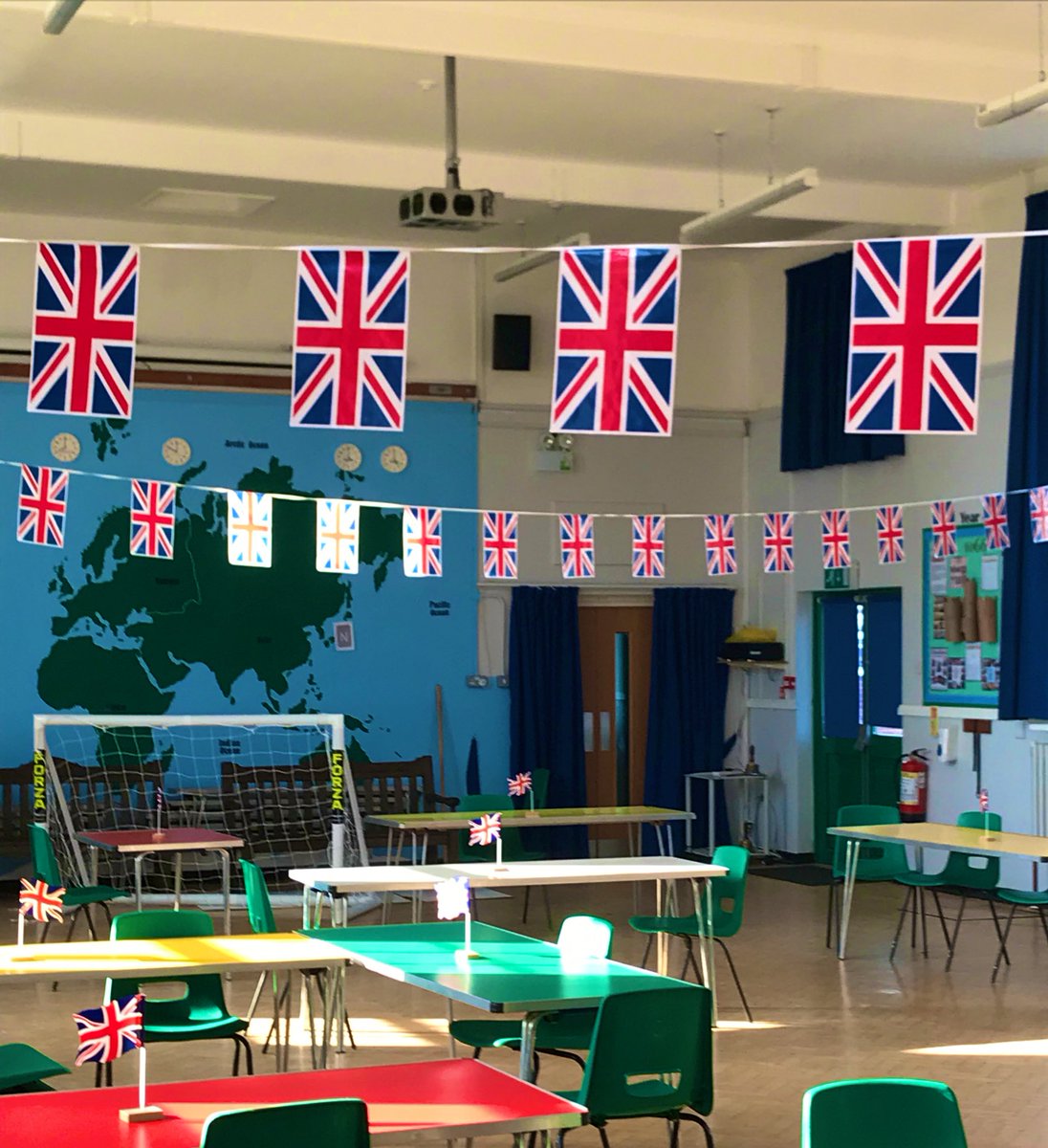 PrincethorpeJun's tweet photo. While our VE Day celebrations haven’t quite been what we planned the children in school have had a party and remembered why we are having a bank holiday tomorrow @PoppyLegion https://t.co/KiV7639gvb