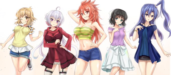 シンフォギアヒロインズ更新!5人目は天羽奏さん。XDやってるともう当たり前に見慣れた方ですね。マイクロビキニ版の前にそもそも私服がっっ。6人目もどんどん行きましょうか! 