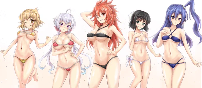 シンフォギアヒロインズ更新!5人目は天羽奏さん。XDやってるともう当たり前に見慣れた方ですね。マイクロビキニ版の前にそもそも私服がっっ。6人目もどんどん行きましょうか! 