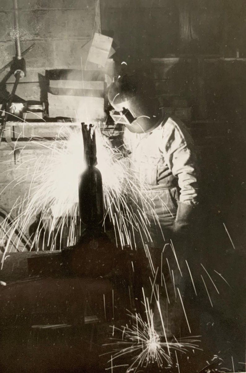 _McKinleyTaylor's tweet photo. #TBT to this photo sent to us by our friend, Adam at @VETSsince1921 

Adam’s Opa, Henry Budde worked at McKinley after he came to Canada after WW2.

Thanks for the send, Adam! These pictures are incredible. More to come.
#Yeg #Alberta #Welding #ThrowbackThursday https://t.co/t8klk5g7EN