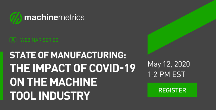 IIoT_World's tweet photo. Join for this live webinar “State of Manufacturing: The Impact of #COVID19 on The Machine Tool Industry” as Lou Zhang, Chief Data Scientist of @MachineMetrics will share the top takeaways from updated #machineutilization data. Register here: https://t.co/u7u9mMBkOU #MM_IIoT #IIoT https://t.co/v5AR0H6IAA