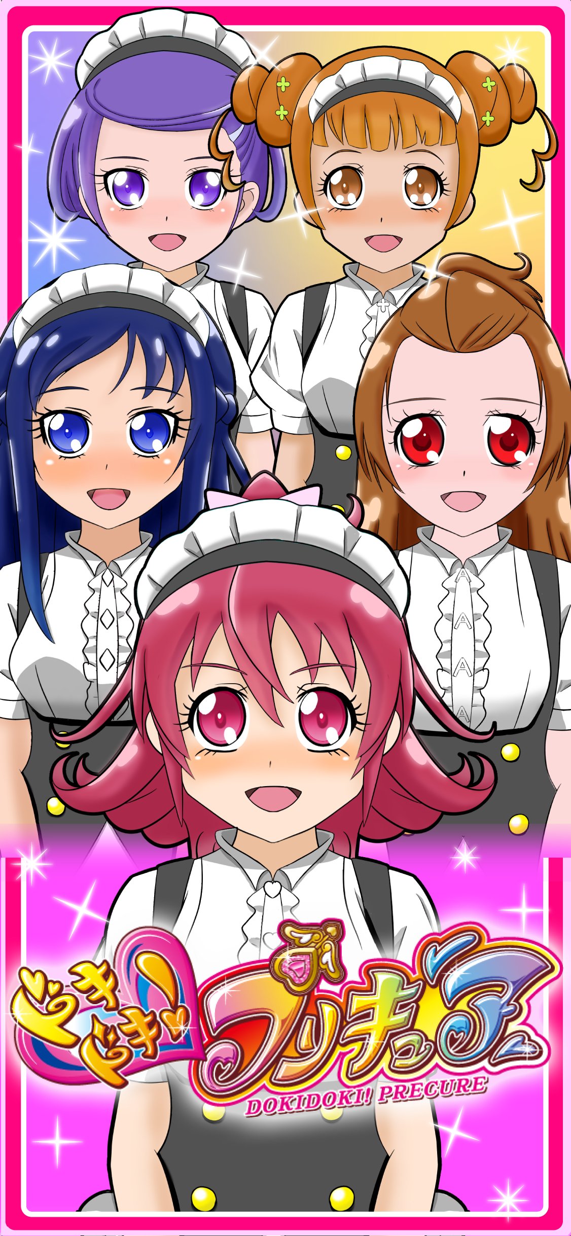 キュアザキ やあん ドキドキプリキュア の壁紙です アス比は左が16 9 右が19 9です Androidで特殊なアス比には対応していない場合があります ドキプリ プリキュア Precure 相田マナ 菱川六花 四葉ありす 剣崎真琴 円亜久里 キュアハート