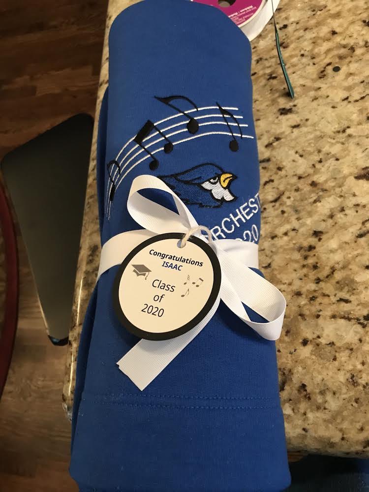 LHSOrchestras's tweet photo. Attention, all Orchestra seniors! I hope you found some “goodies” on your doorstep yesterday! Including your senior gift, cords for graduation and another surprise (some received already) Thank you ,Orchestra Boosters! https://t.co/nfzJw89bxi