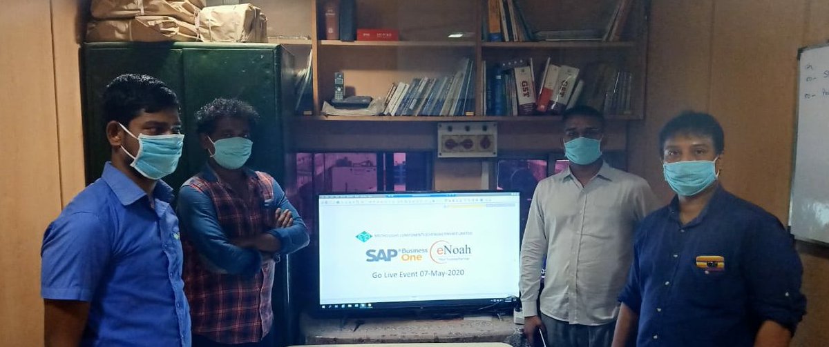 enoahisolution's tweet photo. ✨Proud Moment for eNoah. Happy to announce #SAPBusinessOne virtual implementation and #GoLIVE for one of the leading sheet metal auto parts manufacturers in #Chennai.

Congrats team for working from home during this #COVID19 crisis and supporting the customer.

@SAPBusinessOne https://t.co/S3muxxIIXf