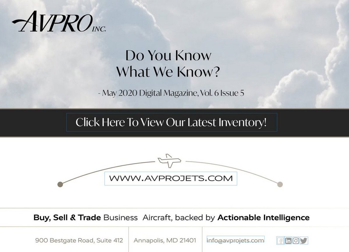 AvproJets's tweet image. Our Digital Magazine of exclusive listings is in!

Browse through to see what May has to offer!

viewer.zmags.com/publication/6e…

#Avpro #Avprojets #bombardierjets #dassaultfalconjet #embraerexecutivejets #gulfstreamaero #textronaviation #businessjets #corporatejets #bizjet #bizavworks