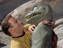 TheGornCaptain's tweet photo. Earthlings trapped in their homes: how many times have you watched Arena since it all started? Hisssss. #StarTrek @startrek #TOSForever https://t.co/GtdACuiWNO