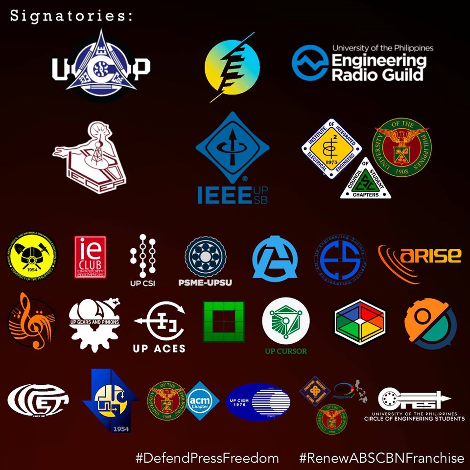 The EEE Alliance of Student Leaders, together with <a href="/EnggAlliance/">Engineering Alliance of Student Leaders</a>, strongly condemns the failure of the Congress of the Philippines to act upon the renewal of ABS-CBN’s franchise.

View the full statement at tinyurl.com/EEEASLStatement

#DefendPressFreedom 
#NoToABSCBNShutdown