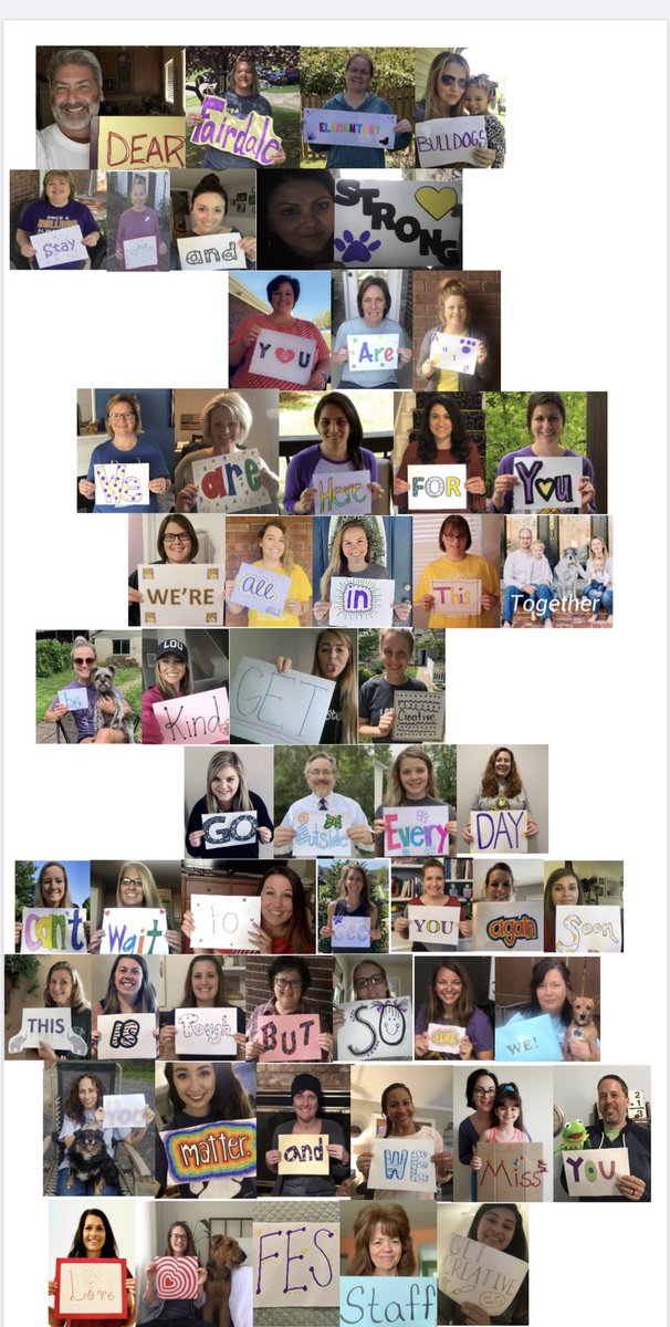 FESChangeMakers's tweet photo. A message for our Bulldogs 💜 #FairdaleWorld #WeAreJCPSAtHome https://t.co/oXDh1ywsaV