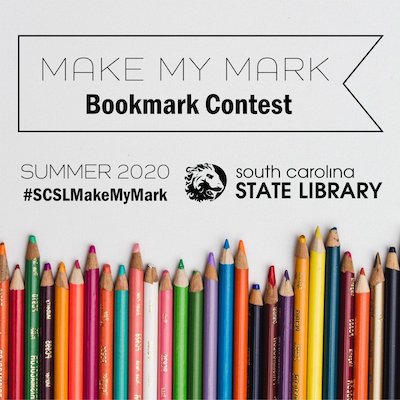 OneColumbia's tweet photo. Share favorite story with @scstatelibrary and create a bookmark out of it! SC students are welcomed to enter the #MakeMyMark bookmark design contest. Winning designs will be selected printed by the library. For more info, visit https://t.co/8g8Z9hkrjY https://t.co/exDXctQ7ac