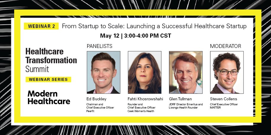 modrnhealthcr's tweet photo. Entering the healthcare market as a startup is complex. Join startup champions to discover the best kept secrets to take you from start up to IPO. #healthcare #MHTransform #innovation #technology https://t.co/VrawImkjX5 https://t.co/DpLC153Qpg