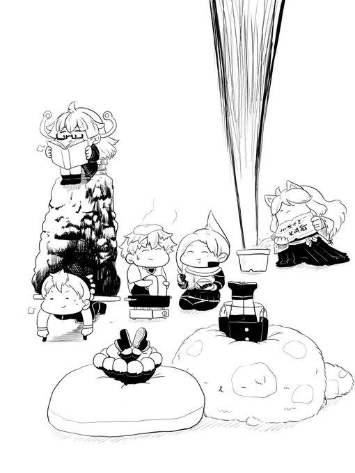 ステイホームな6姉妹
#ケムリクサ
#ケムリクサファンアート 