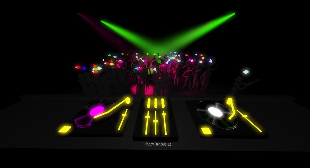 Sorskoot's tweet photo. Screenshot of the VR Game we're building for #VRJAM2020. We need to finish it tonight. Come join us live at https://t.co/of14hCOtMn at 21:00CET/7pm UTC. #WebXR #PlayCanvas https://t.co/QgTCWWIPPn