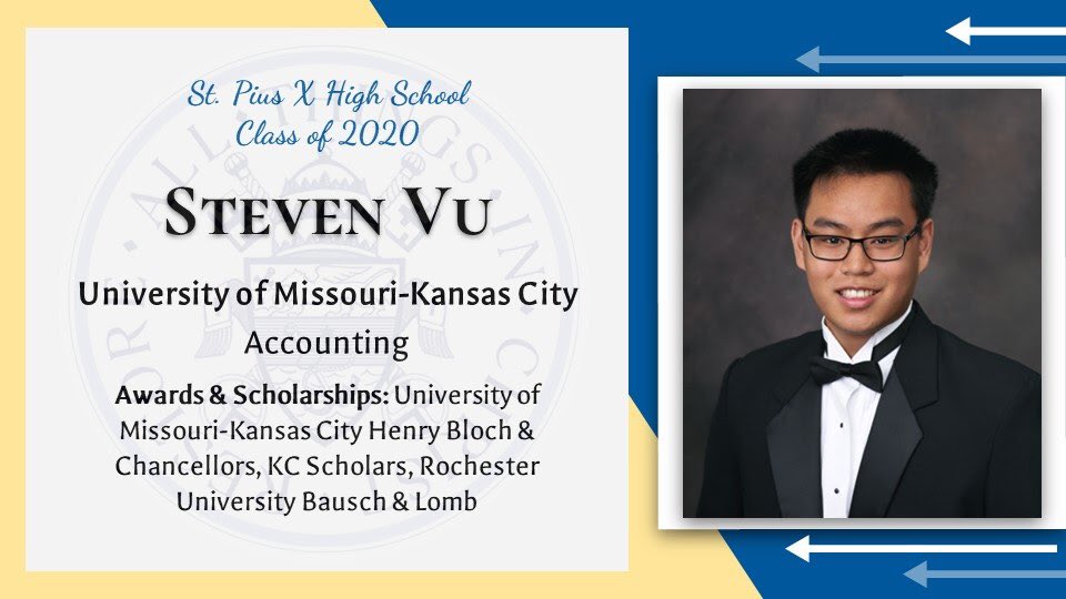 stpiusxhskc's tweet photo. Congratulations Steven!
ππClass of 2020ππ
#spxkc #spxclassof2020 #foreverwarrior https://t.co/XrPTnb5OQU