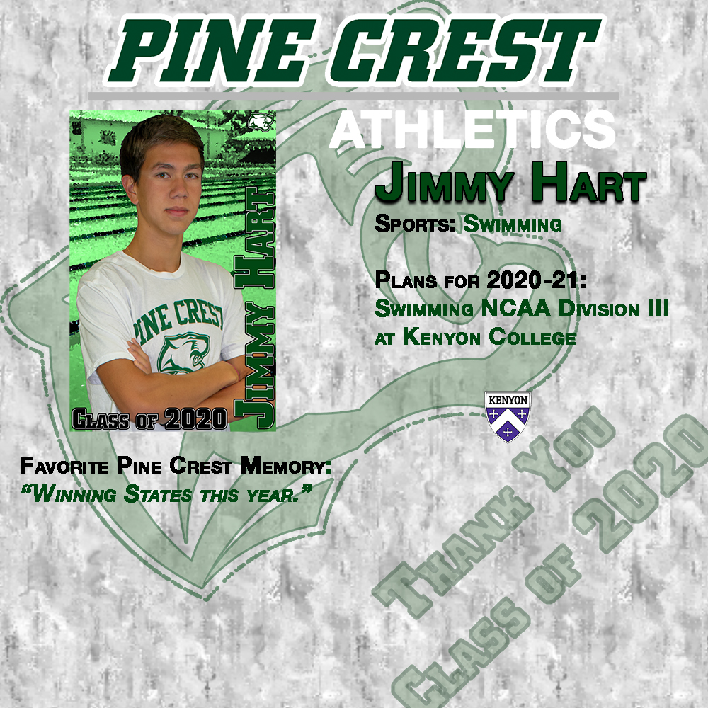 GoPineCrest's tweet photo. Thank you Jimmy Hart for your career contribution to Pine Crest Athletics #PC2020 #PCSwimming https://t.co/xMe9GnekzU