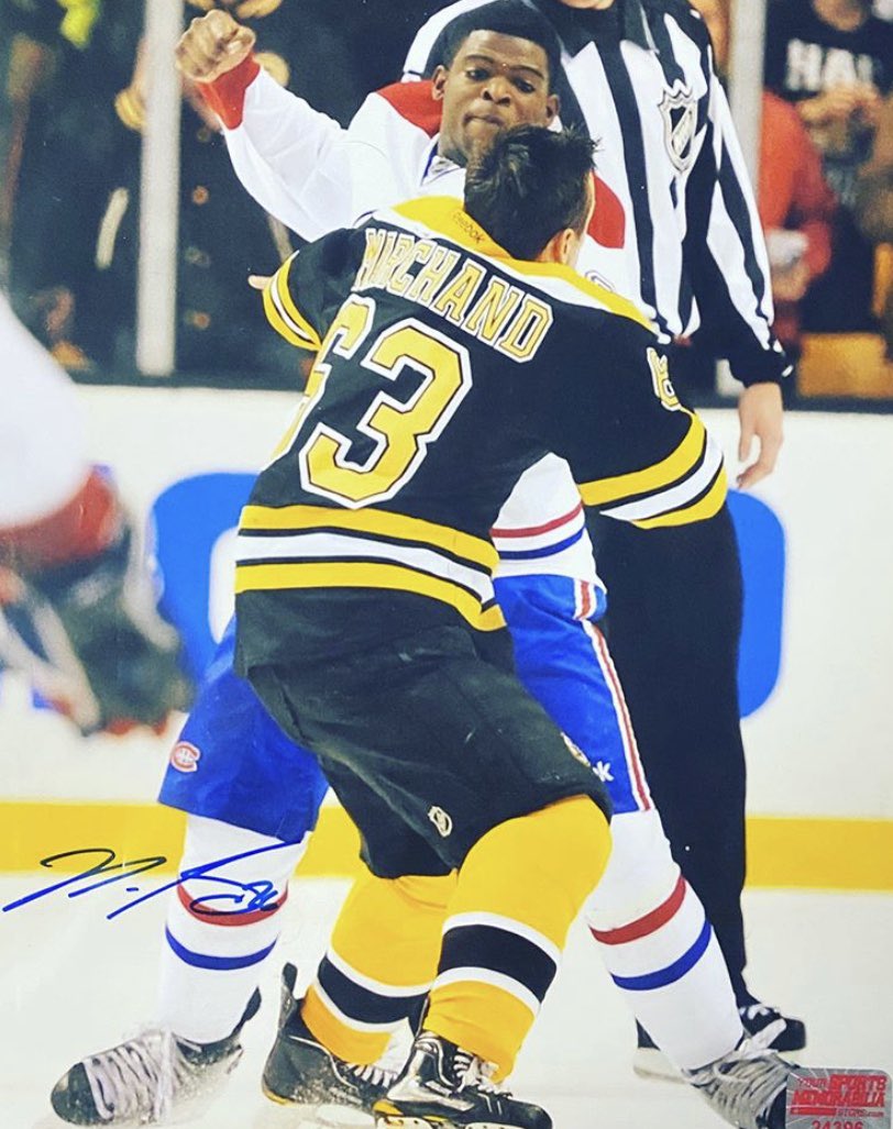 PKSubban1's tweet image. 2 heavyweight’s back in the day... Even signed it for you @bmarch63 😅🤦🏿‍♂️☝🏿 #TBT