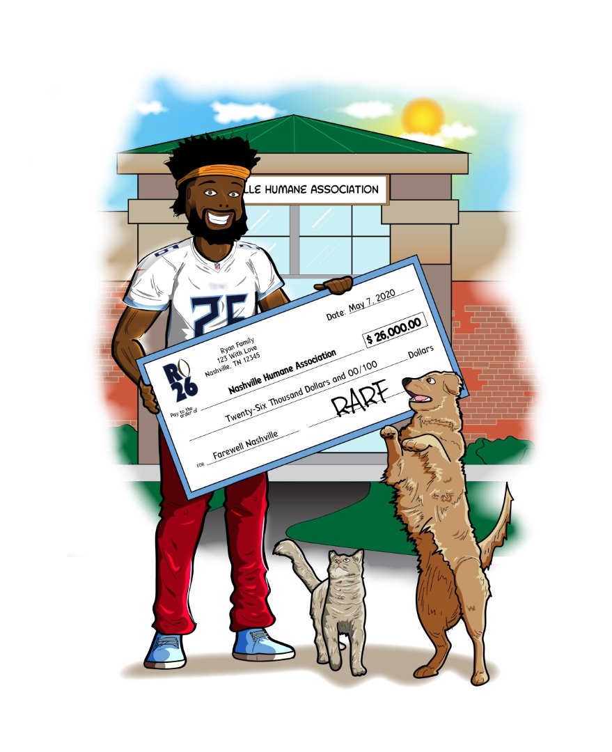 RealLoganRyan's tweet photo. In a final farewell, my foundation RARF is donating $26,000 to @nashvillehumane. 🐕🐈 https://t.co/ZdXq2T1gmq #rarf https://t.co/Fgk1CVm3fp