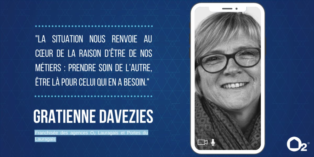franchiseo2's tweet photo. Pour Gratienne Davezies, franchisée @O2careservices depuis 2015, les valeurs O₂ qui animent les franchisés au quotidien : respect, esprit d'équipe, attitude positive et excellence, sont plus que jamais d'actualité pour affronter la crise. #franchise #entreprendre https://t.co/DFER1SAGI1