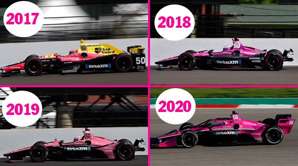 Ntt Indycar Series My First Indianapolis 500 Was In 17 And Our Liveries Have Changed Since Then Which Livery If You Re Favorite Jack Harvey Indycar Readytorun Drivepink