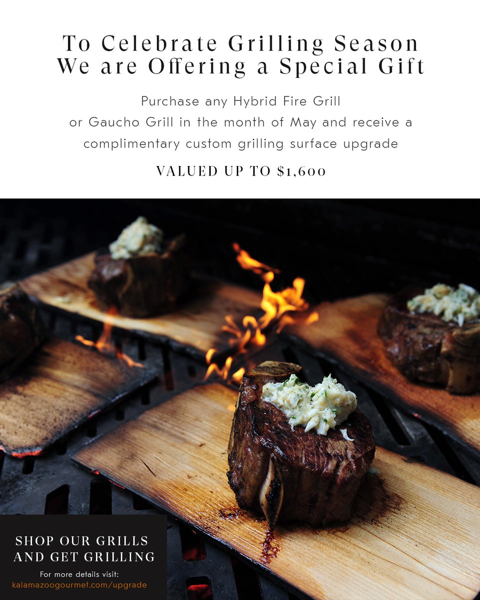 Receive a custom grill surface upgrade with a purchase of a Hybrid Fire Grill or Gaucho Grill! 

Visit here to learn more: ecs.page.link/arbVc