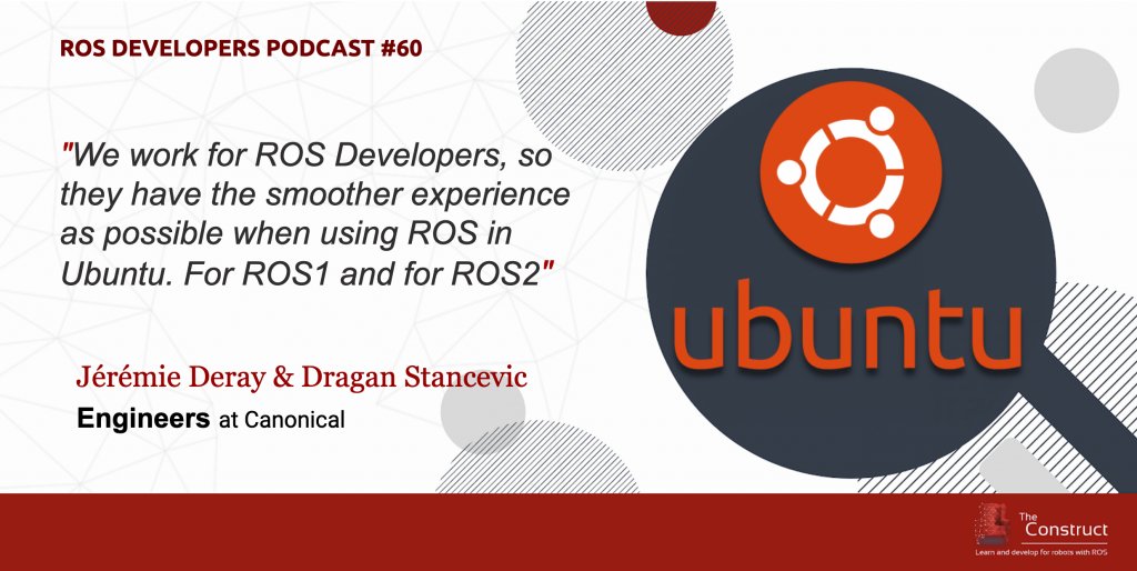 _TheConstruct_'s tweet photo. Remember back in 2019 when we weren't all staying home? This #tbt podcast was recorded during #ROSCon2019 in Macau. We talked to Jeremy Deray & Dragan Stancevic, 2 guys from @Canonical, the company behind #Ubuntu
Listen here: https://t.co/qARQrCMdws
#GoROS #LearnROS #robotics https://t.co/DKuR5XOd2B