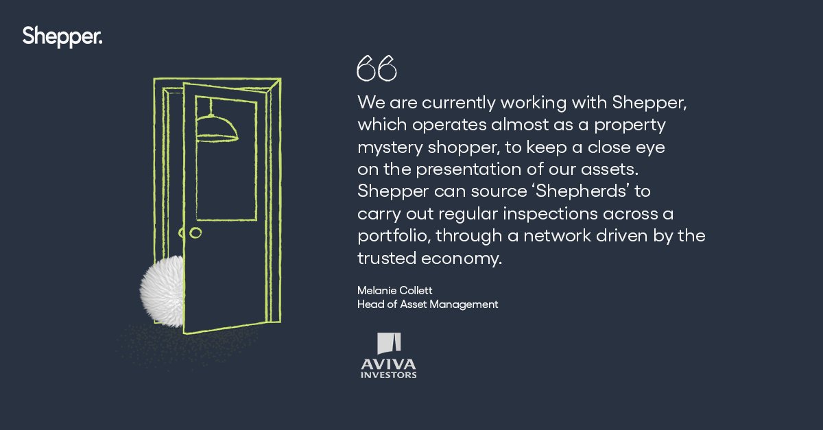 AskShepper's tweet photo. Shepper is proud to have been working with @avivainvestors since 2019; carrying out checks on their commercial properties all across the UK, driving down costs, and speeding up delivery.
Find out more here: https://t.co/06x93CXi9Y
#shepper #smartassetchecks #aviva #proptech https://t.co/83IAf1Txdu